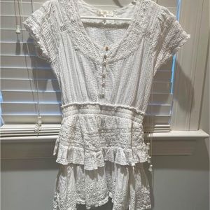 EUC Love Shack Fancy white Dress size XS